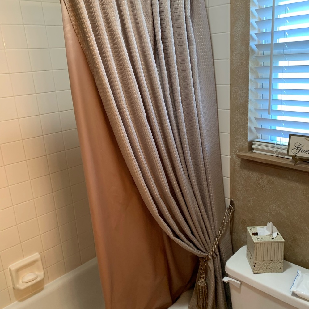 Waffle Weave Shower Curtain